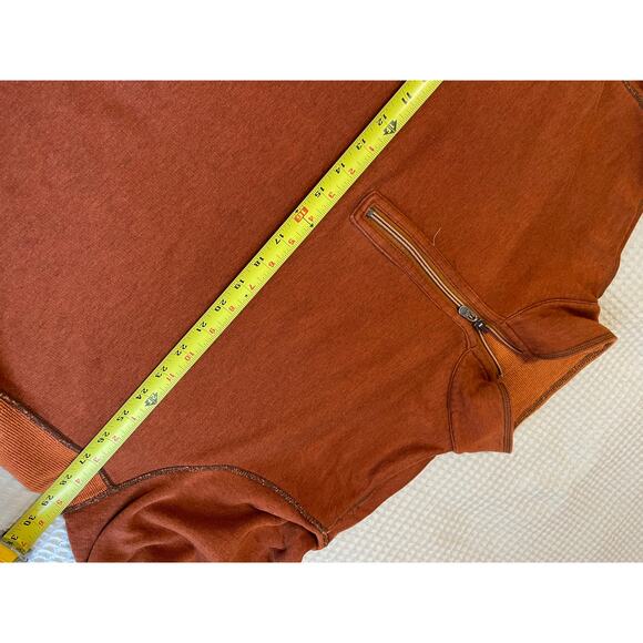 Tommy Bahama Denim Men’s Reversible Burnt Orange Half Zip Henley Sweater 3XL - Picture 8 of 13